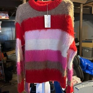 Colorful Striped Women's Sweater